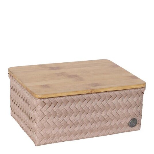 Handed By Top Fit Medium høy oppbevaringskurv m/lokk 24x18x11 cm caffè latte Handed By Top Fit Medium høy oppbevaringskurv m/lokk 24x18x11 cm caffè latte