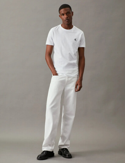 Calvin Klein Jeans Ck Essential Slim Tee - White - S