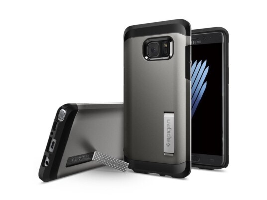 Spigen Tough Armor, Etui, Samsung, Galaxy Note 7, 14,5 Cm (5.7"), Sort, Grå