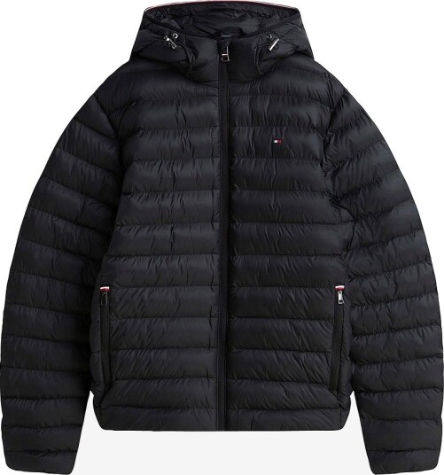 Tommy Hilfiger Packable Recycled Hooded Jacket   Black   L