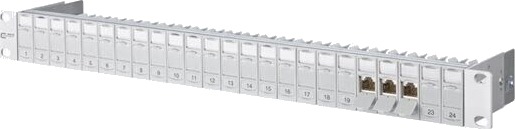 Metz Connect 130920-E Ieee 802.3Af Ieee 802.3An Ieee 802.3At 10 Gigabit Rj-45 Cat6a Grå Rackmontering