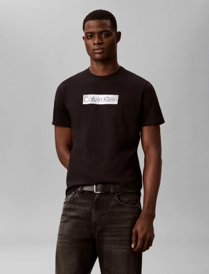 Calvin Klein Ss 30S Eu Spw Mtl Stndrd Graphic Black XL