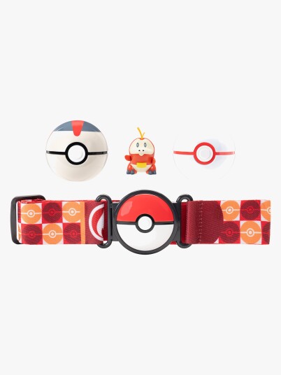 Pokemon Clip N Go Belt Set Fuecoco Rød One Size
