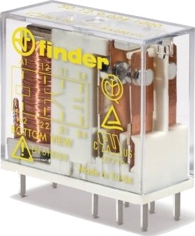 Finder Sikkerhetsrelé 2P 8A 48V Dc For Kretskort 50.12.9.048.1000