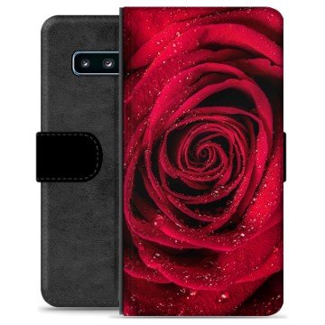 Samsung Galaxy S10+ Premium Lommebok-deksel Rose