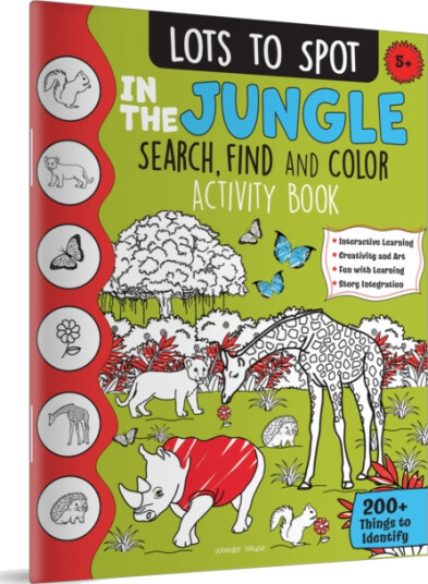 Lots to Spot In The Jungle: Search, Find and Color Activity Book