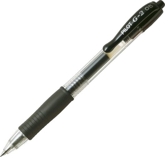 Gelpen Pilot G-2 Sort 0,5 Mm Bl-G2-5 Extra Fine - (12 Stk.)
