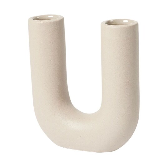 Broste Copenhagen Hector vase U Ø16 cm Dove grey