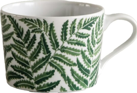 Götefors Porslin Botanica Fern Krus 24 cl Grønn
