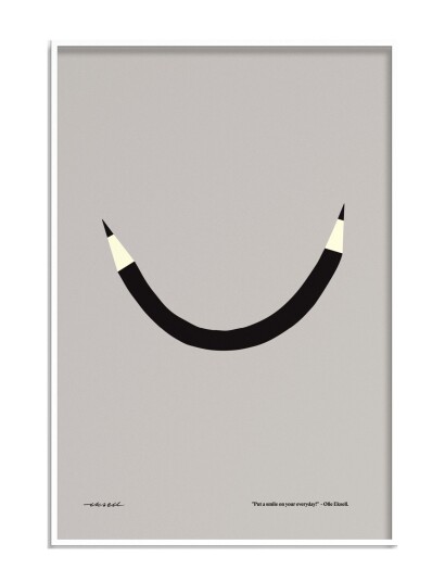 Olle Eksell Put A Smile On Your Everyday - Multi/patterned - 50X70CM