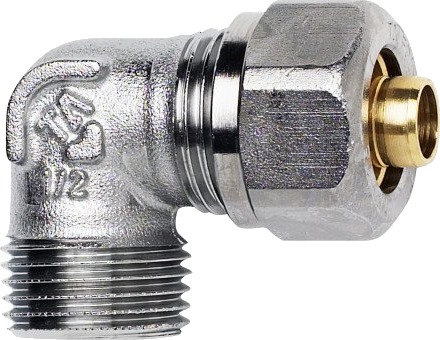 IMI Hydronics 15mm PEX Albue med Nippel for Varme- og Vannsystemer