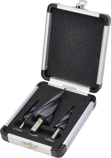 Awtools Trinnspiralbor M2-Tialn Sett 3 Stk 4-12 / 4-20 / 4-32 Mm Bl