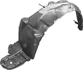 Innerskjerm plastikk VAN WEZEL 5467435