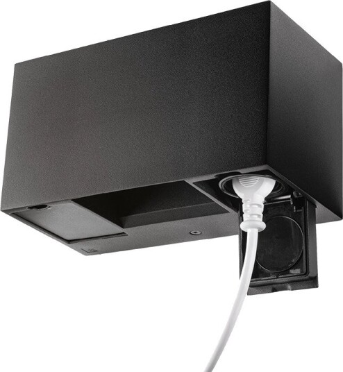 SG Artes Direct Utelys stikkontakt Sort 4W 3000K