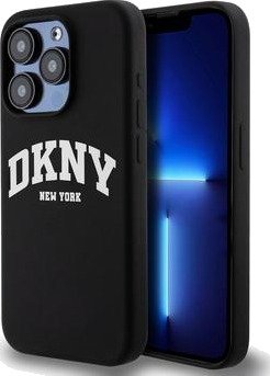 iPhone 15 Pro DKNY Liquid Silicone Arch Logo Case - MagSafe-kompatibel - Svart