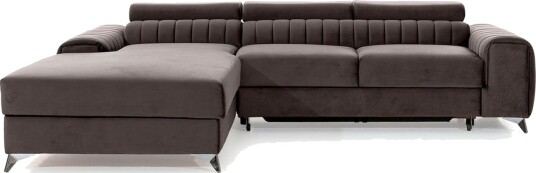 Seksjonssofa Eltap Grayson 278x205x92 cm Velvetmat 22 Venstre