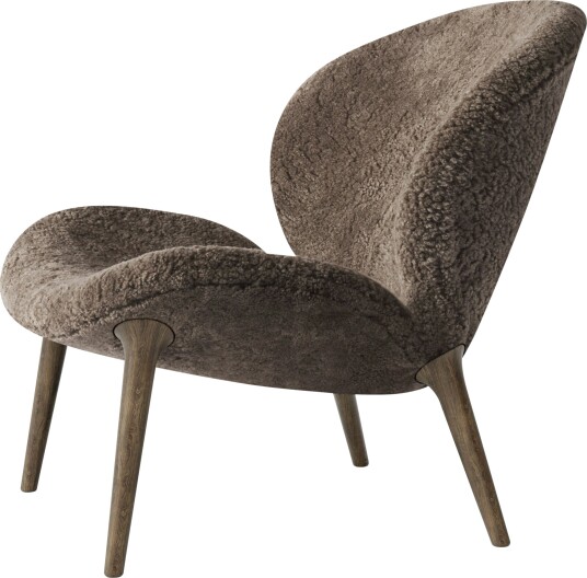 Vipp Lodge Lenestol Lav Rygg Mørk Eik / Curly 07 Lenestoler Saueskinn Umber 469DACU00007 Vipp Lodge Lenestol Lav Rygg Mørk Eik / Curly 07 Lenestoler Saueskinn Umber 469DACU00007