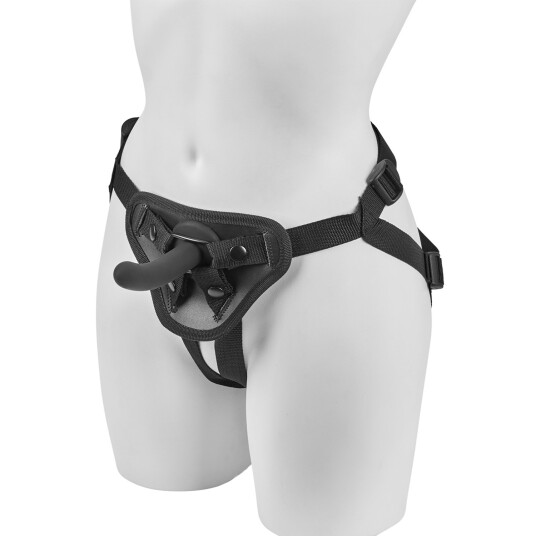 Obaie Unisex Strap-on Seletøy med Dildo     - Svart