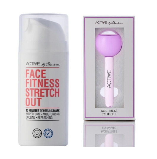 Active By Charlotte Face Fitness Stretch Out 100 ml + Active By Charlotte Eye Roller Pink Active By Charlotte Face Fitness Stretch Out 100 ml + Active By Charlotte Eye Roller Pink
