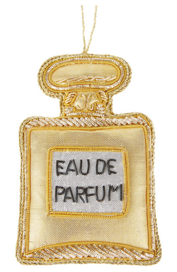 Tinker Tailor Parfymeflaske brodert 12cm gull