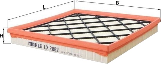 Luftfilter KNECHT LX 2882 Luftfilter KNECHT LX 2882