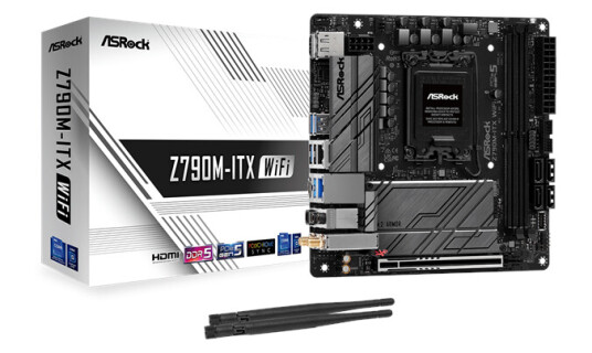 ASRock Z790M-ITX Mini-ITX Hovedkort med Wi-Fi 6 og DDR5 - Intel LGA1700 ASRock Z790M-ITX Mini-ITX Hovedkort med Wi-Fi 6 og DDR5 - Intel LGA1700