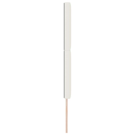 Enkel Kremfarget Sengegavl 160 cm i Cordfløyel