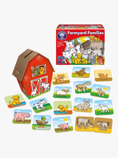 Orchard Toys Gårdsfamilier Barnespill med 3D-låve for 1-4 spillere Orchard Toys Gårdsfamilier Barnespill med 3D-låve for 1-4 spillere