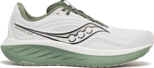 Saucony Ride 18 White/olivine 8