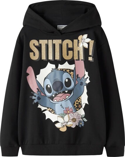 Name It Nkfjynda Stitch Nreg Swe Wh Bru Noos Wdi Black 116