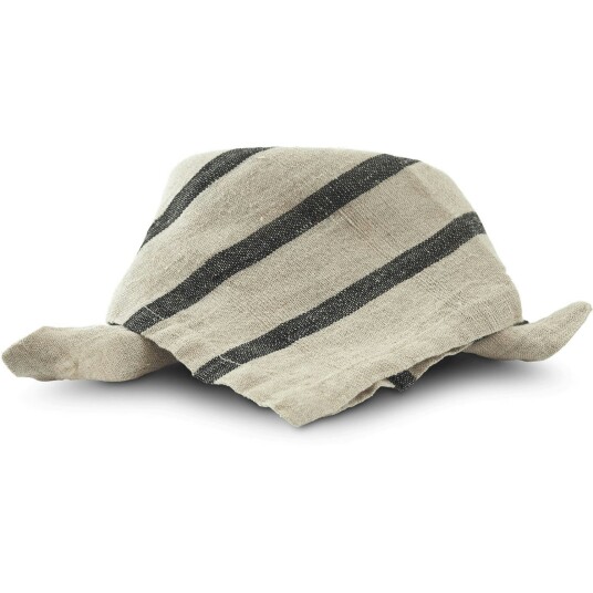 Boel&Jan Mandela Stripe Serviett 40x40 cm 4 pk Sort / Natur
