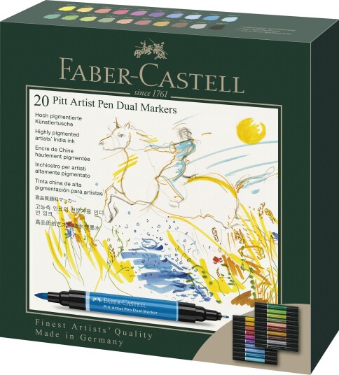 Faber-Castell India ink PAP Dual Marker 20 pcs 162020 Faber-Castell India ink PAP Dual Marker 20 pcs 162020