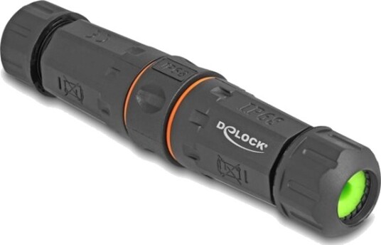 Delock Nettverkkopler Rj-45 Hunn Til Rj-45 Hunn Stp Cat 6A Ip68 M20 Thread UtendørSvart