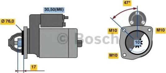 BOSCH 0 986 022 840 Starter BOSCH 0 986 022 840 Starter