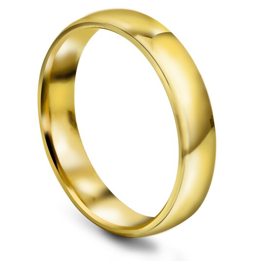 Giftering i 585 gult gull | 4 mm bredde