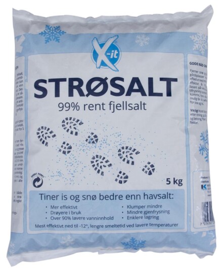 STRØSALT 5kg (1/168) RENT FJELLSALT X IT STRØSALT 5kg (1/168) RENT FJELLSALT X IT