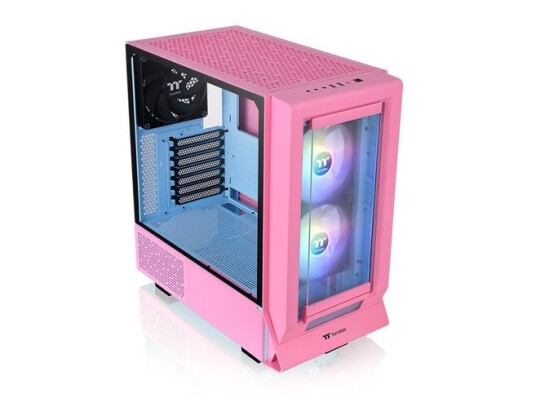 Thermaltake Ceres - - Sidepanel Med Vindu  Herdet Glass  - Ingen Strømforsyning - Hydrangea Blue - Usb/Lyd