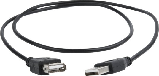Cablexpert Usb Forlengelseskabel Usb Hunn Til Usb Hann 75 Cm Formstøpt Svart