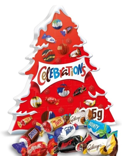 Celebrations Adventskalender med Kjente Sjokolademerker 215g Celebrations Adventskalender med Kjente Sjokolademerker 215g