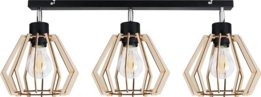 Hengelampe Orno Solin Vegg Og Taklampe Effekt Maks. 3X60w E27 Sort Tre Hengelampe Orno Solin Vegg Og Taklampe Effekt Maks. 3X60w E27 Sort Tre
