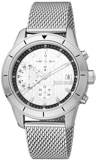 Just Cavalli Herreklokke JC1G215M0045 Classic Sølvfarget/Stål Ø42