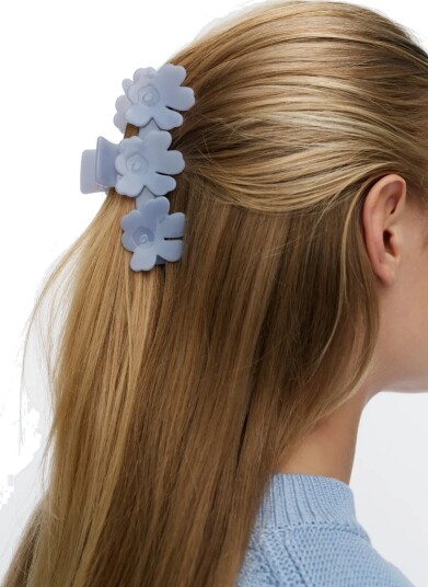 Marimekko Mini Unikko Hair Clip Blue ONE SIZE