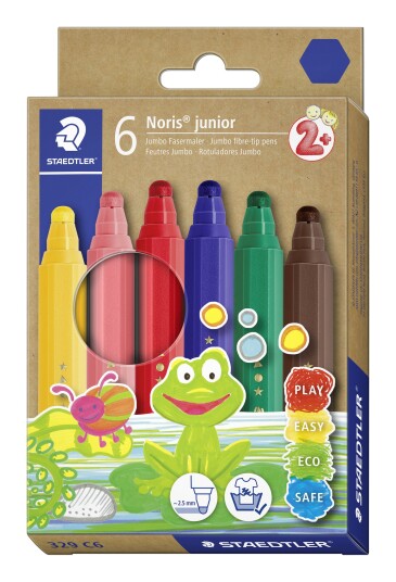 Tusj STAEDTLER Noris junior 6stk Tusj STAEDTLER Noris junior 6stk