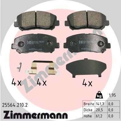 Bremseklosser ZIMMERMANN 25564.210.2