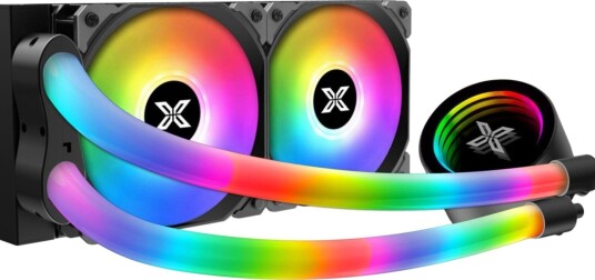 Xigmatek Neon Aqua LED CPU Vannkjøler 240mm ARGB Svart