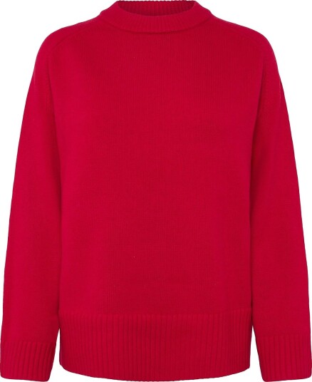 Reiss Riley Crew Neck Jumper RED XS