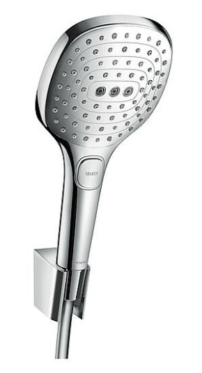 Hansgrohe Raindance Select E120 3jet Inkl. slange og veggholder, Krom