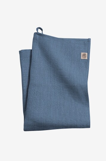 Lovely Linen Håndkle Classic i manglet lin Blå Lovely Linen Håndkle Classic i manglet lin Blå