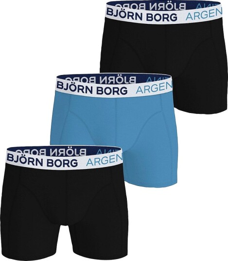 Björn Borg   Boksershorts Cotton Stretch Boxer Argentina 3 pakning   Flerfarget