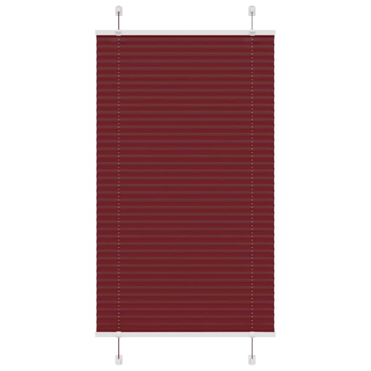 Plisségardin Bordeaux Rød 80x150 cm Stoffbredde 79,4